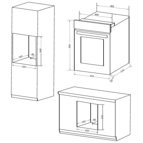 Электрический духовой шкаф MAUNFELD EOEM519B
