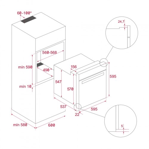 Электрический духовой шкаф Teka HCB 6535 BLACK