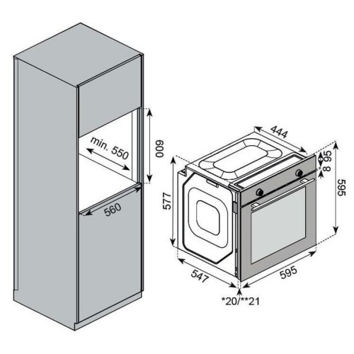 Электрический духовой шкаф Kuppersberg HF 607 W