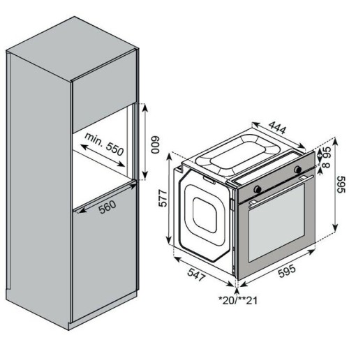 Электрический духовой шкаф Kuppersberg HF 607 W