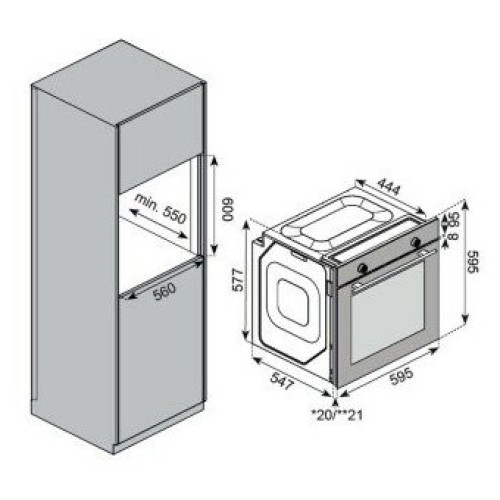 Электрический духовой шкаф Kuppersberg HF 608 GR