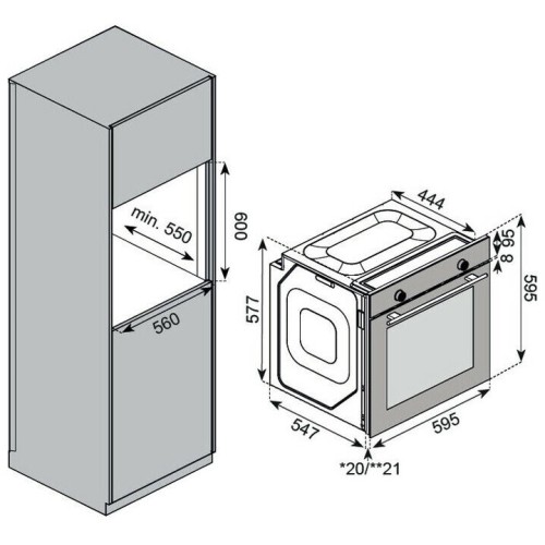 Электрический духовой шкаф Kuppersberg HF 608 W