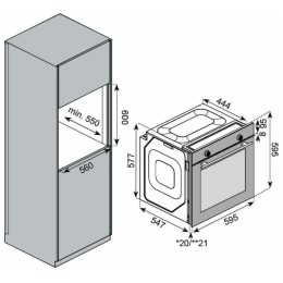 Электрический духовой шкаф Kuppersberg HF 610 B