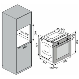 Электрический духовой шкаф Kuppersberg HF 610 BX