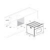 Электрический духовой шкаф Meferi MEO608BK Microwave
