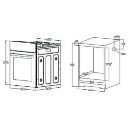 Электрический духовой шкаф Evelux EO 430 PB
