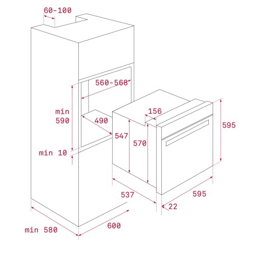 Электрический духовой шкаф Teka HLB 8600 London Brick