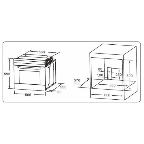 Электрический духовой шкаф Evelux EO 610 X