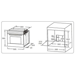 Электрический духовой шкаф Evelux EO 620 W