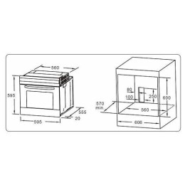 Электрический духовой шкаф Evelux EO 650 PW