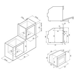 Электрический духовой шкаф Krona Magnete 60 BL BL