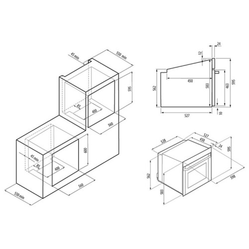 Электрический духовой шкаф Krona Sorrento 60 S