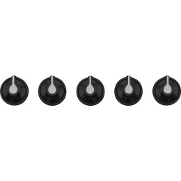 Набор ручек для варочных поверхностей Smeg  Linea 5MP1GOGB3