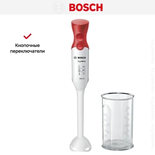 Блендер Bosch MSM64010 белый / красный