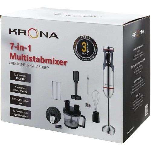 Блендер KRONA Multistabmixer 1500W КА-00008908