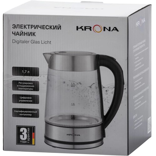 Чайник KRONA Digitaler Glas Licht КА-00008506