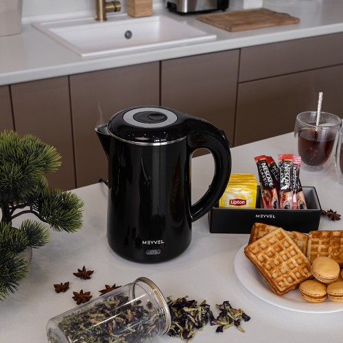 Электрический чайник Meyvel MKE-01T (Черный)