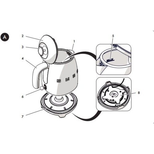 Чайник Smeg KLF05PBEU