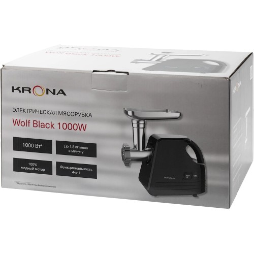 Мясорубка KRONA Wolf Black КА 00008874