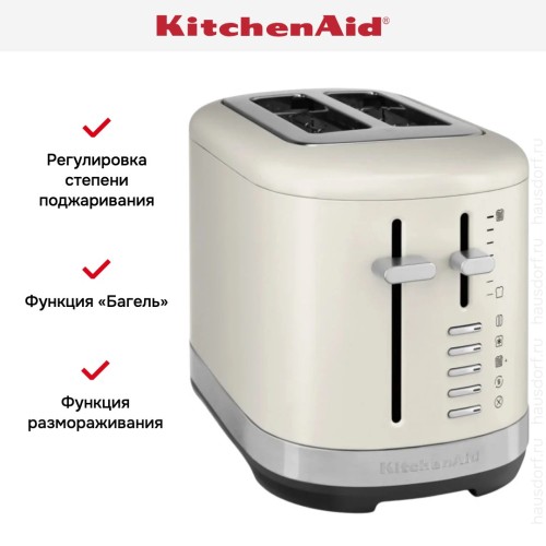 Тостер KitchenAid 5KMT2109EPL фарфоровый белый