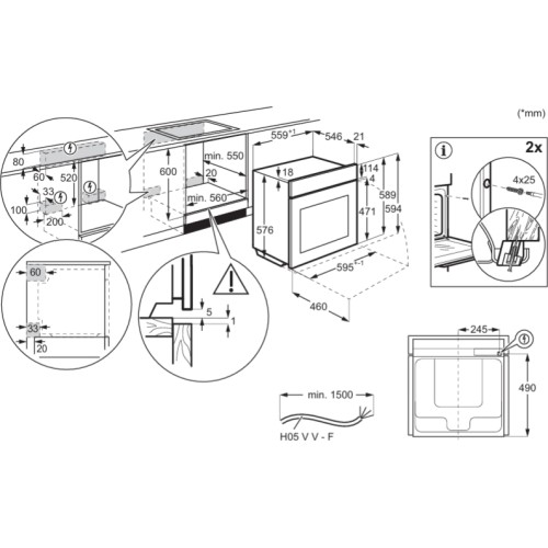 Духовой шкаф AEG NBA5P43AK
