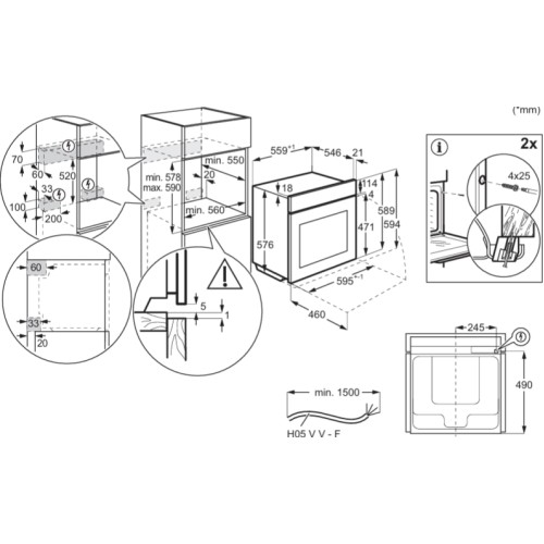 Духовой шкаф AEG NBA5P43AK