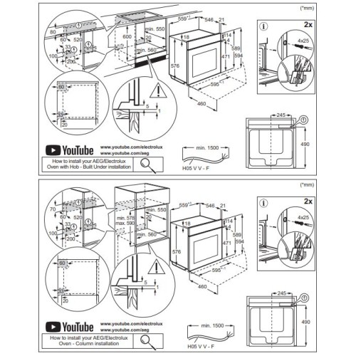 Духовой шкаф AEG OA5CB531AB