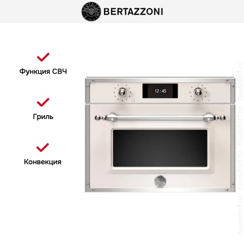 Духовой шкаф с СВЧ Bertazzoni F457HERMWTAX
