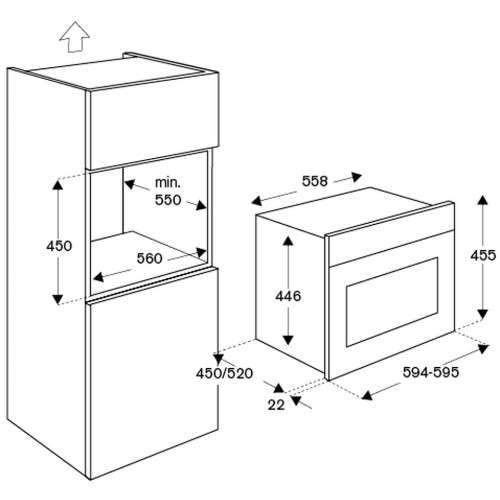Духовой шкаф с паром Bertazzoni F457HERVTAC