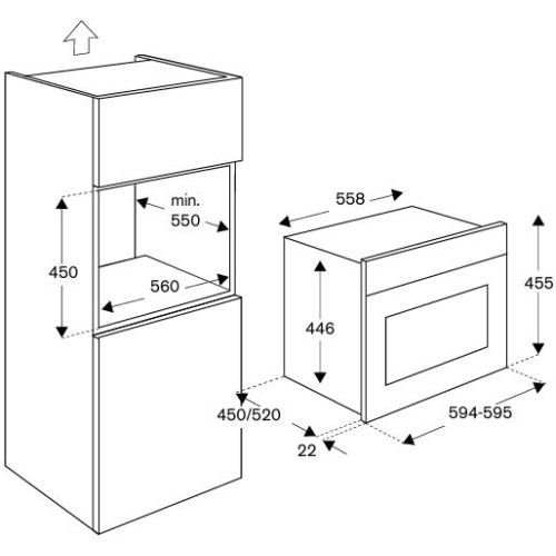Духовой шкаф с паром Bertazzoni F457HERVTAG