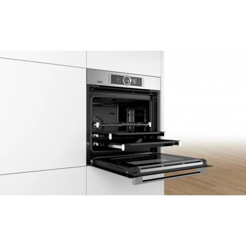 Встраиваемый духовой шкаф-пароварка BOSCH HSG636XS6