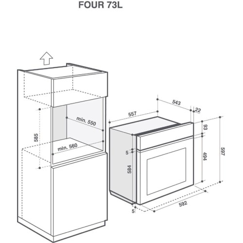 Встраиваемый духовой шкаф Brandt BOP7537BB