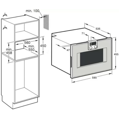 Духовой шкаф-пароварка Gaggenau BS 451-110