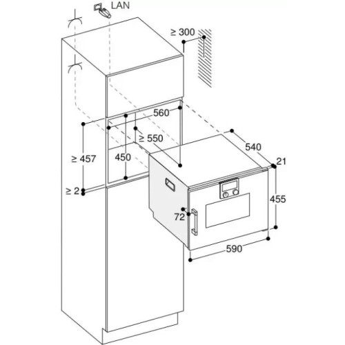 Комбинированный духовой шкаф-пароконвектомат Gaggenau BSP260101