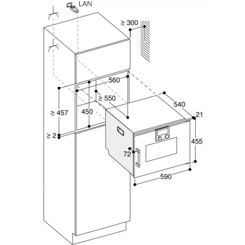 Комбинированный духовой шкаф-пароконвектомат Gaggenau BSP260111