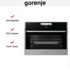 Компактная духовка с функцией пароварки и СВЧ Gorenje BCMS598S19X