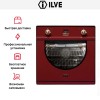 Духовой шкаф Ilve 600-AMP Red купить в Москве и Санкт-Петербурге