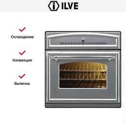Духовой шкаф Ilve 600-RMP IX