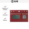 Духовой шкаф Ilve D 900-NVG Red купить в Москве и Санкт-Петербурге