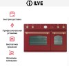 Духовой шкаф Ilve D 900-NVG Red купить в Москве и Санкт-Петербурге