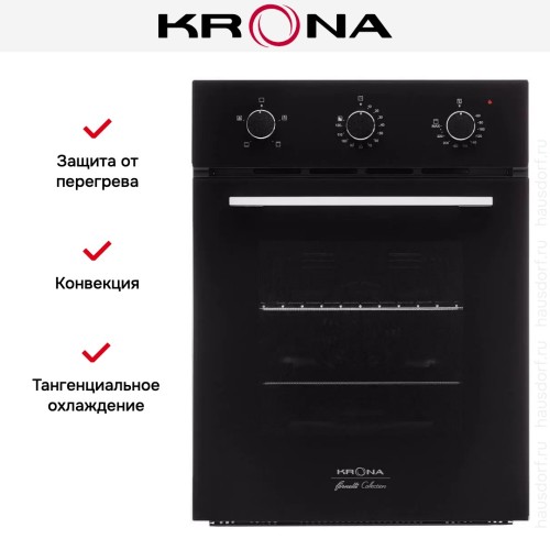 Электрический духовой шкаф KRONA BREVE 45 BL
