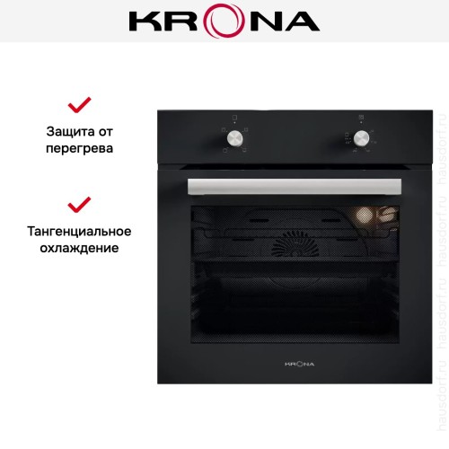 Электрический духовой шкаф KRONA ASTRO 60 BL