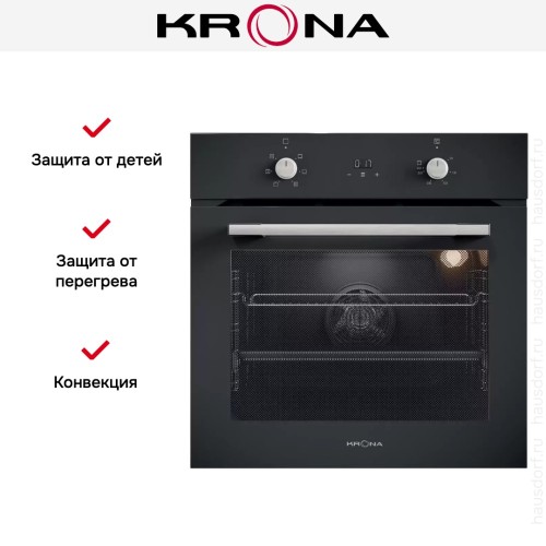 Электрический духовой шкаф KRONA BEATO 60 BL купить в Москве и Санкт-Петербурге