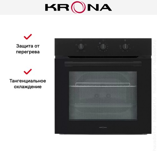 Электрический духовой шкаф KRONA SERA 60 BL/BL