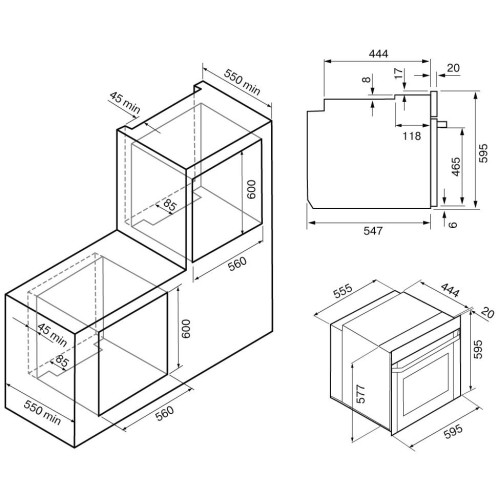 Духовой шкаф KRONA MOTIV 60 BL