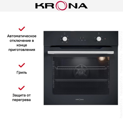 Духовой шкаф KRONA TESORO 60 BL