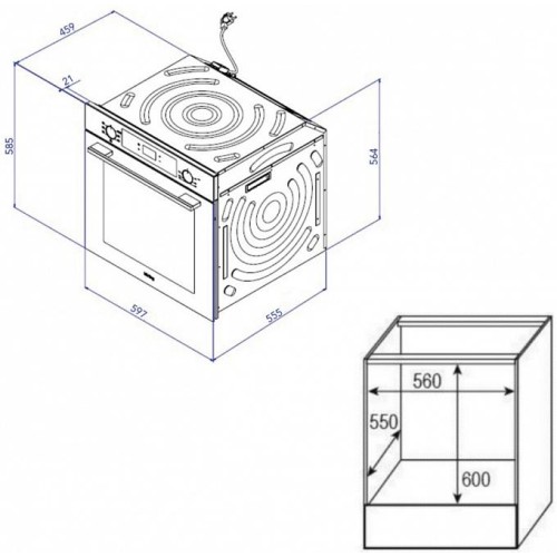 Духовой шкаф Korting OKB 6071 CBX