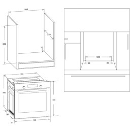 Электрический духовой шкаф Korting OKB 370 CMW