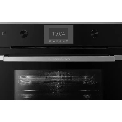 Компактный духовой шкаф с микроволнами Kuppersbusch CBM 6350.0 S3 Silver Chrome