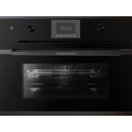 Компактный духовой шкаф с микроволнами Kuppersbusch CBM 6350.0 S6 Black Steel